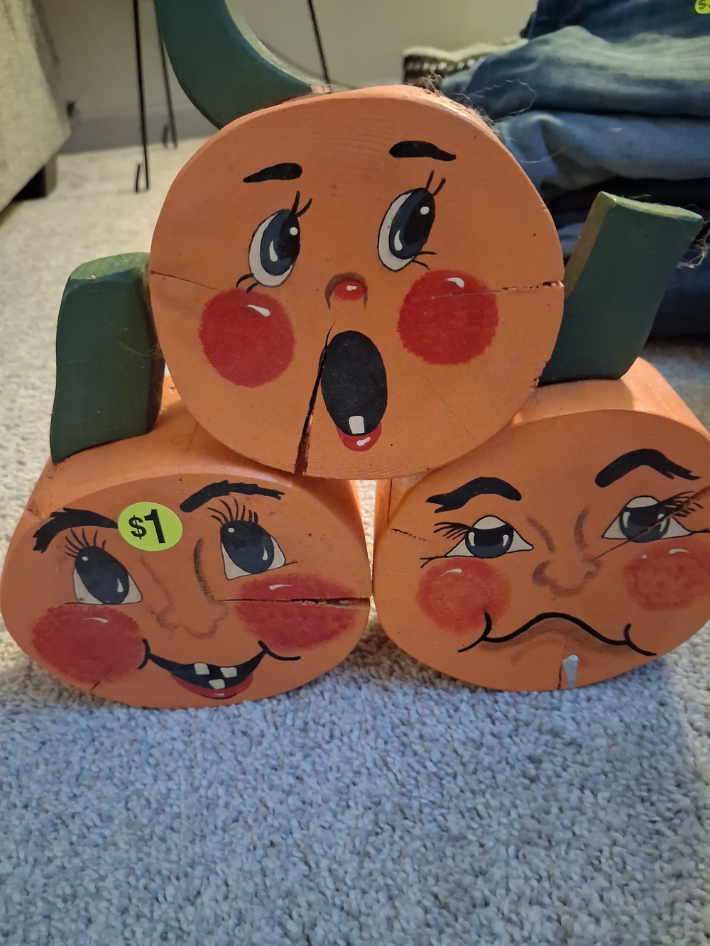Painted Stackable Pumpkins